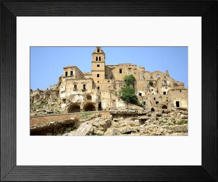 Framed Print : Craco, from a ghost town to a film set in the Basilicata region Framed Print : Craco, from a ghost town to a film set in the Basilicata region