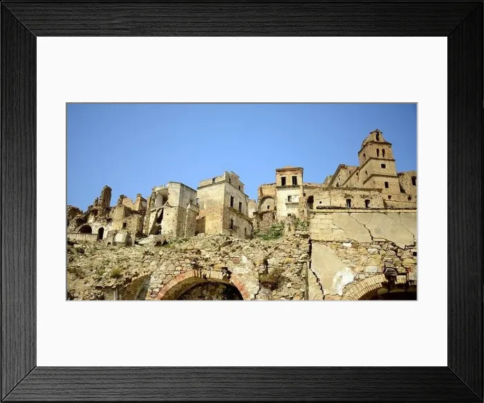 Framed Print : Craco, from a ghost town to a film set in the Basilicata region Framed Print : Craco, from a ghost town to a film set in the Basilicata region