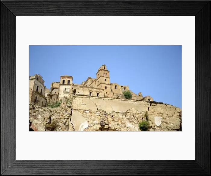 Framed Print : Craco, from a ghost town to a film set in the Basilicata region Framed Print : Craco, from a ghost town to a film set in the Basilicata region