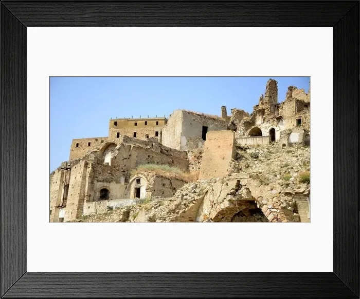 Framed Print : Craco, from a ghost town to a film set in the Basilicata region Framed Print : Craco, from a ghost town to a film set in the Basilicata region