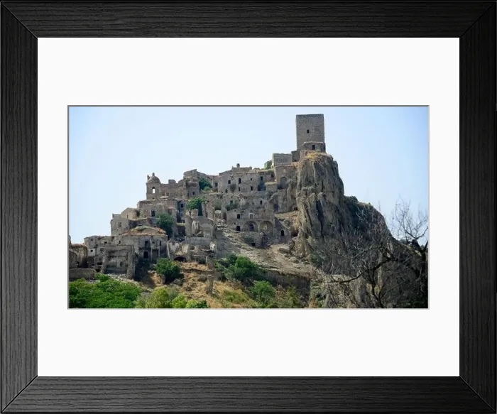 Framed Print : Craco, from a ghost town to a film set in the Basilicata region Framed Print : Craco, from a ghost town to a film set in the Basilicata region