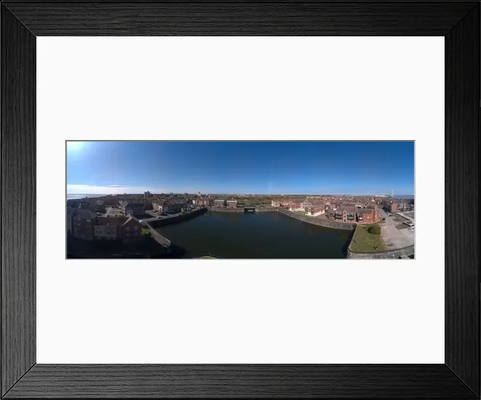 Framed Print : Wide panorama of Kingston upon Hull waterfront Framed Print : Wide panorama of Kingston upon Hull waterfront