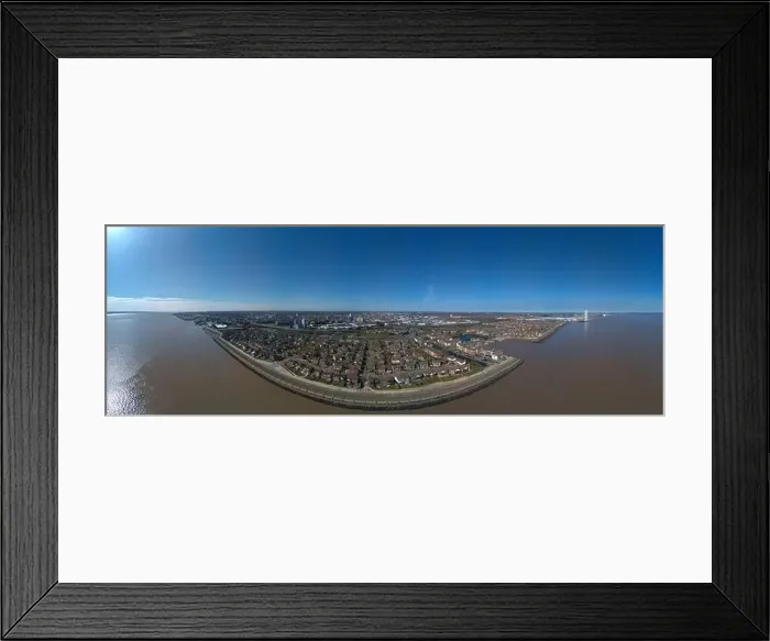 Framed Print : Wide panorama of Kingston upon Hull waterfront Framed Print : Wide panorama of Kingston upon Hull waterfront