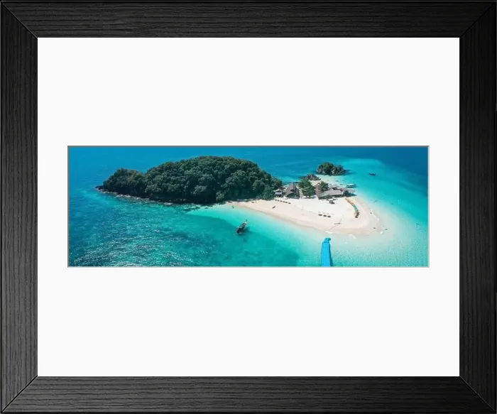 Framed Print : Aerial view of Koh Khai Nok in Phuket, Thailand Framed Print : Aerial view of Koh Khai Nok in Phuket, Thailand