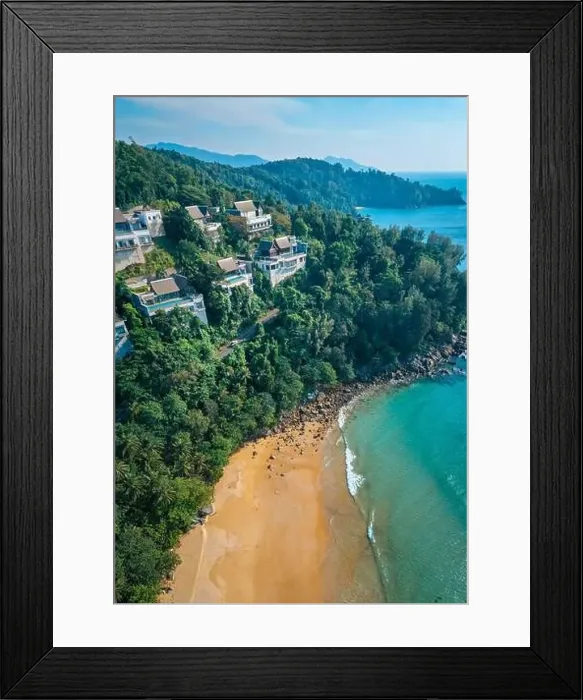 Framed Print : Nai thon beach and the wooden stairs in Phuket, Thailand Framed Print : Nai thon beach and the wooden stairs in Phuket, Thailand