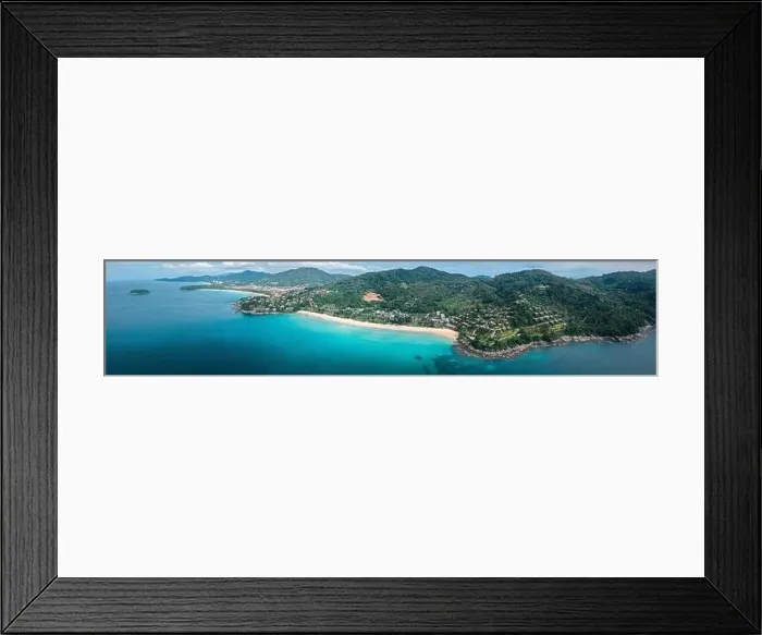 Framed Print : Aerial view of Kata and Kata Noi beach in Phuket province, in Thailand Framed Print : Aerial view of Kata and Kata Noi beach in Phuket province, in Thailand