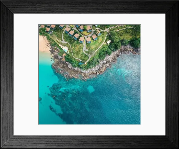 Framed Print : Aerial view of Kata and Kata Noi beach in Phuket province, in Thailand Framed Print : Aerial view of Kata and Kata Noi beach in Phuket province, in Thailand