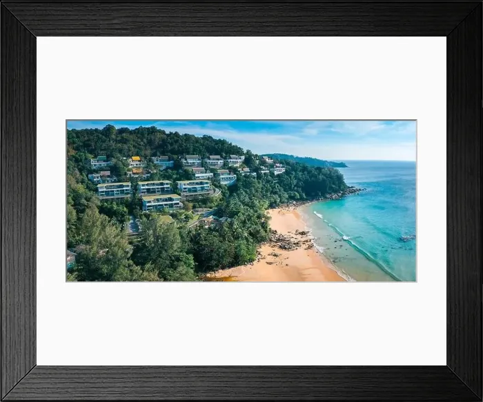 Framed Print : Nai thon beach and the wooden stairs in Phuket, Thailand Framed Print : Nai thon beach and the wooden stairs in Phuket, Thailand