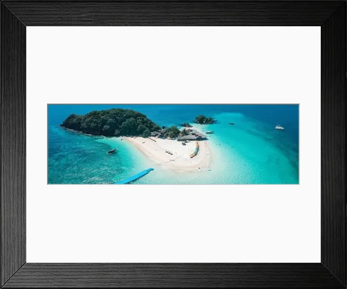 Framed Print : Aerial view of Koh Khai Nok in Phuket, Thailand Framed Print : Aerial view of Koh Khai Nok in Phuket, Thailand