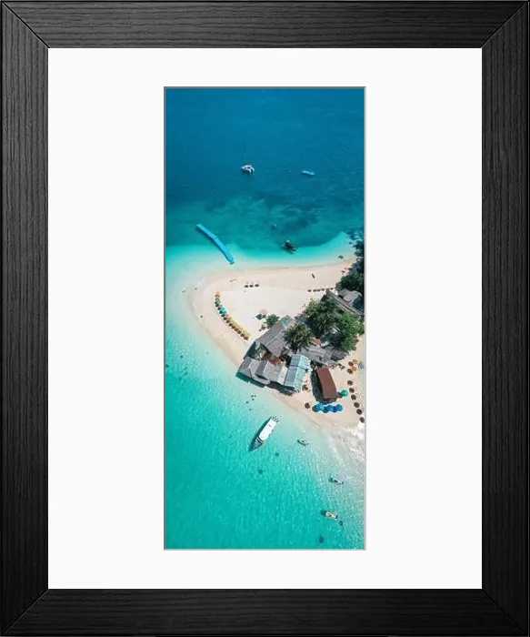 Framed Print : Aerial view of Koh Khai Nok in Phuket, Thailand Framed Print : Aerial view of Koh Khai Nok in Phuket, Thailand
