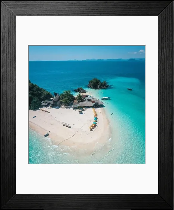 Framed Print : Aerial view of Koh Khai Nok in Phuket, Thailand Framed Print : Aerial view of Koh Khai Nok in Phuket, Thailand