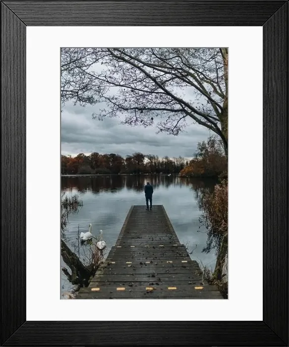 Framed Print : A walk on the most beautiful lake from northumberland Framed Print : A walk on the most beautiful lake from northumberland