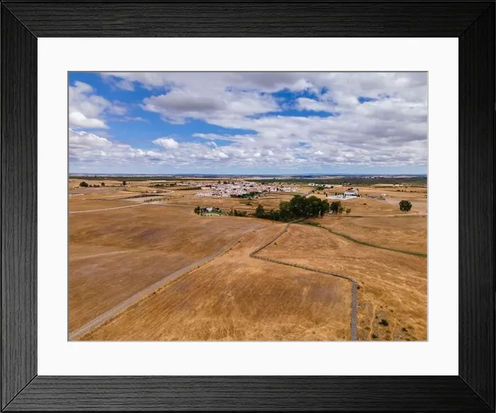 Framed Print : Aerial view of Luz New Village Framed Print : Aerial view of Luz New Village