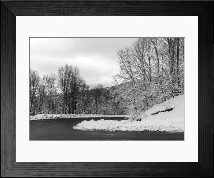 Framed Print : KARTEPE, KOCAELI, TURKEY. Beautiful winter landscape. Winter snowy forest with road Framed Print : KARTEPE, KOCAELI, TURKEY. Beautiful winter landscape. Winter snowy forest with road