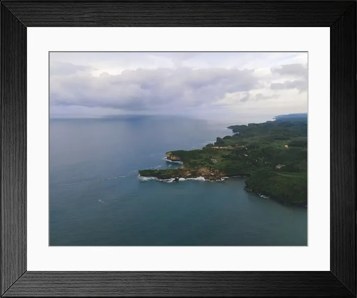 Framed Print : Aerial view of Baron beach in Yogyakarta, Indonesia with lighthouse and traditional boats Framed Print : Aerial view of Baron beach in Yogyakarta, Indonesia with lighthouse and traditional boats