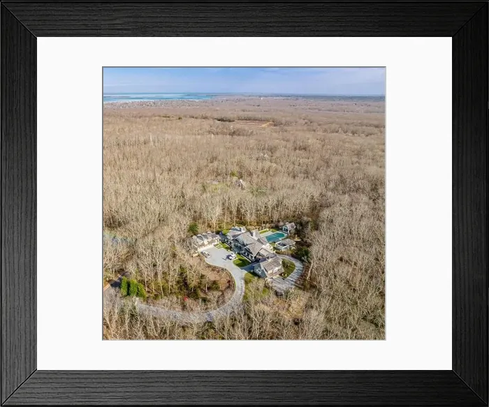 Framed Print : Aerial view of 364 Brick Kiln Road in Sag Harbor, NY Framed Print : Aerial view of 364 Brick Kiln Road in Sag Harbor, NY