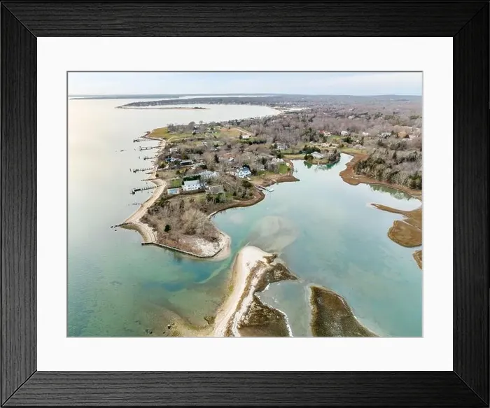 Framed Print : Winter landscape in Shelter Island, NY Framed Print : Winter landscape in Shelter Island, NY