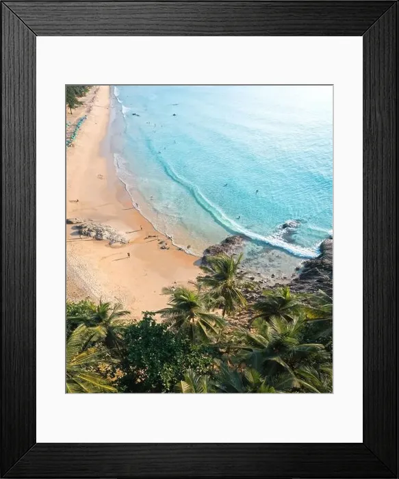 Framed Print : Aerial view of Surin beach in Phuket province in Thailand Framed Print : Aerial view of Surin beach in Phuket province in Thailand