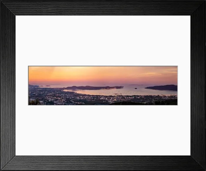 Framed Print : Aerial view of Big Buddha viewpoint at sunset in Phuket province, Thailand Framed Print : Aerial view of Big Buddha viewpoint at sunset in Phuket province, Thailand