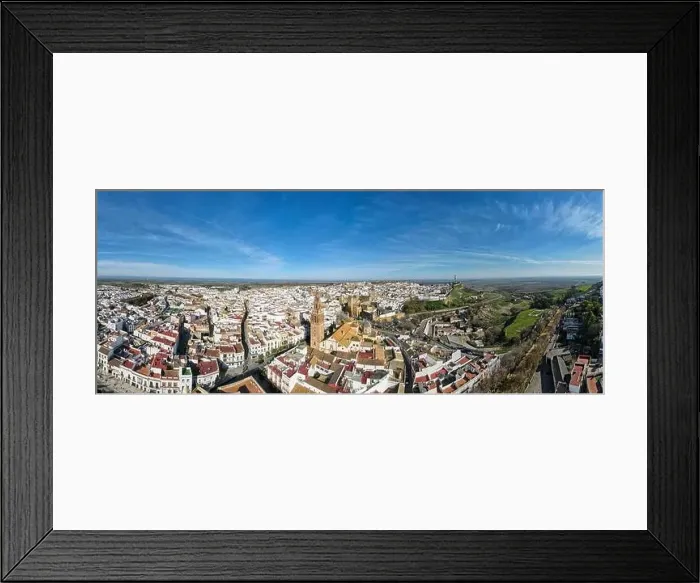 Framed Print : Drone view at the town of Carmona on Andalucia in Spain Framed Print : Drone view at the town of Carmona on Andalucia in Spain