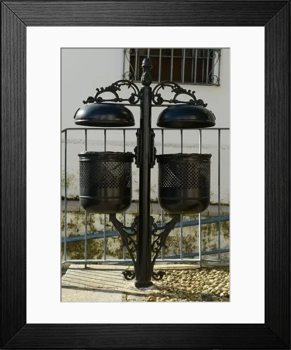 Framed Print : Doble trash can at Carmona on Andalucia in Spain Framed Print : Doble trash can at Carmona on Andalucia in Spain
