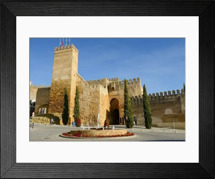 Framed Print : Carmona, Spain - 2 January 2022: view at the castle of Carmona on Andalucia in Spain Framed Print : Carmona, Spain - 2 January 2022: view at the castle of Carmona on Andalucia in Spain