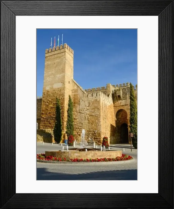 Framed Print : Carmona, Spain - 2 January 2022: view at the castle of Carmona on Andalucia in Spain Framed Print : Carmona, Spain - 2 January 2022: view at the castle of Carmona on Andalucia in Spain