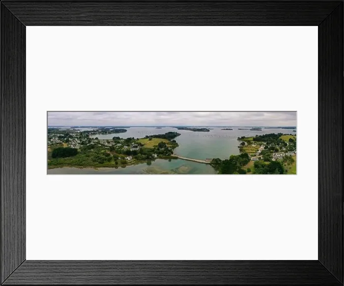 Framed Print : aerial view on the mill of Pen Castel in Morbihan in Brittany Framed Print : aerial view on the mill of Pen Castel in Morbihan in Brittany
