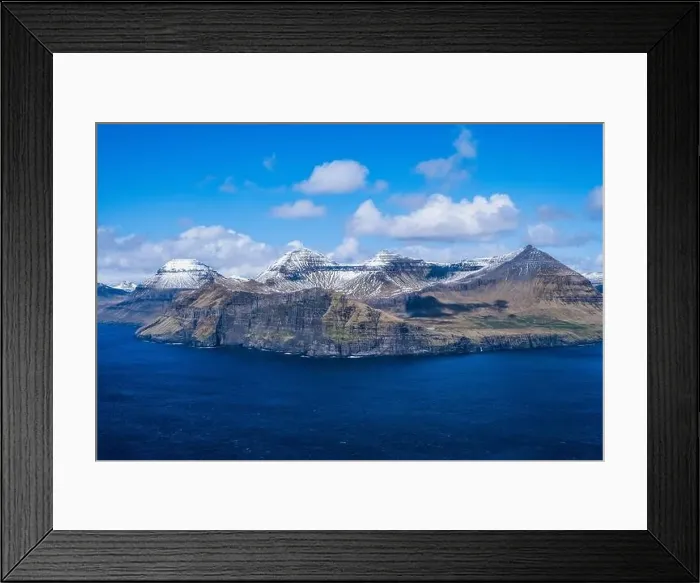 Framed Print : Whatever caused this unique, almost lunar landscape with distinctive graduations on the mountain-side
