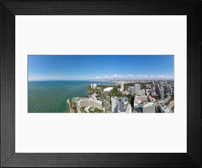 Framed Print : Sunset on Cosy Beach Pattaya Thailand, drone view on the beach during sunset in Pattaya Thailand Framed Print : Sunset on Cosy Beach Pattaya Thailand, drone view on the beach during sunset in Pattaya Thailand