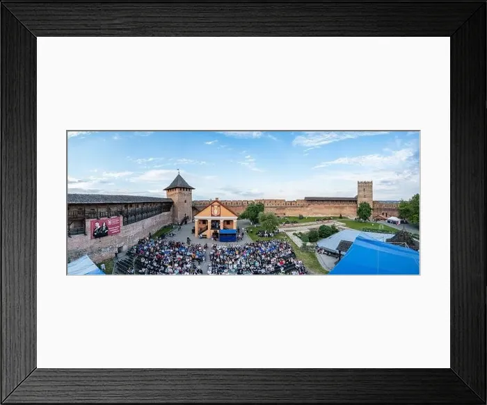 Framed Print : Lutsk, Ukraine - June 4, 2021: Aerial view on Lubart's castle in Lutsk, Ukraine from drone Framed Print : Lutsk, Ukraine - June 4, 2021: Aerial view on Lubart's castle in Lutsk, Ukraine from drone