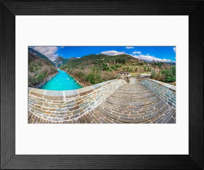 Framed Print : The great arched stone bridge of Plaka on Arachthos river, Tzoumerka, Greece Framed Print : The great arched stone bridge of Plaka on Arachthos river, Tzoumerka, Greece