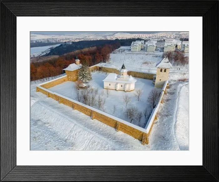 Framed Print : Aerial photography of Zamca monastery Framed Print : Aerial photography of Zamca monastery