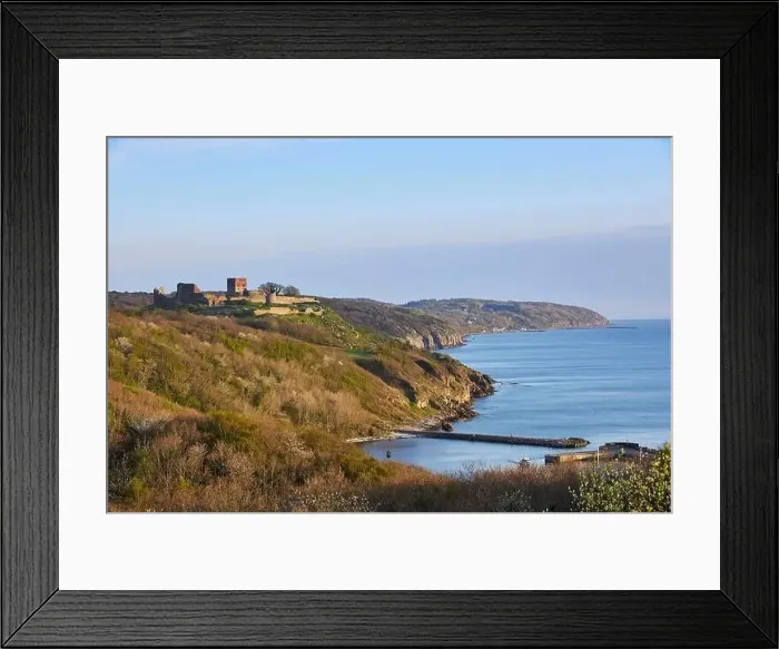 Framed Print : landscape view of cliff in denmark Framed Print : landscape view of cliff in denmark