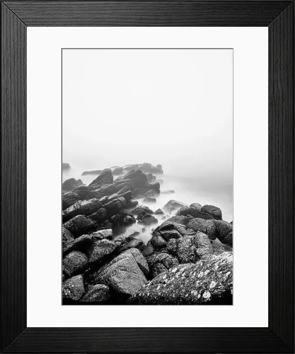 Framed Print : amazing rocks by the shore in danish island Framed Print : amazing rocks by the shore in danish island