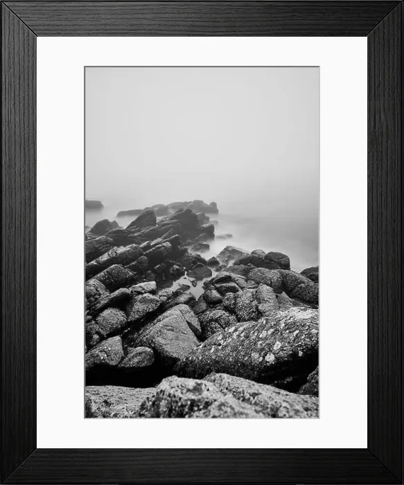 Framed Print : amazing rocks by the shore in danish island Framed Print : amazing rocks by the shore in danish island