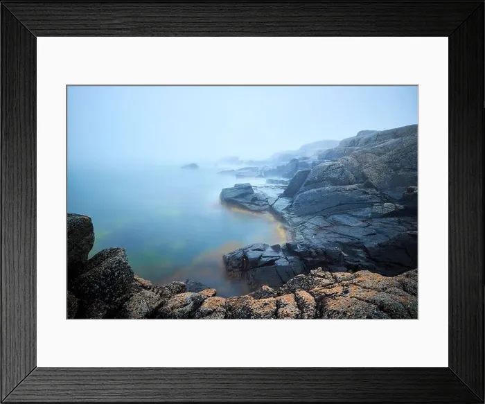 Framed Print : amazing rocks by the shore in danish island Framed Print : amazing rocks by the shore in danish island