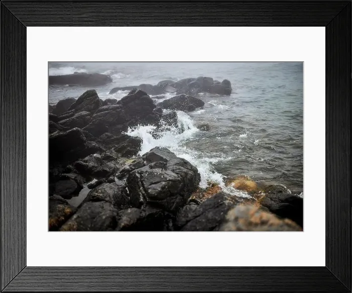 Framed Print : amazing rocks by the shore in danish island Framed Print : amazing rocks by the shore in danish island