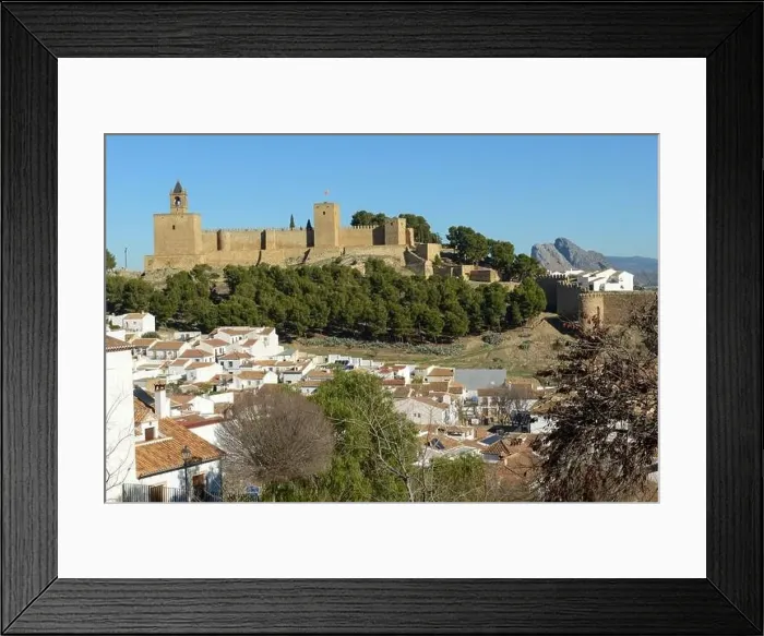 Framed Print : View at the fort of Antequera on Andalusia in Spain Framed Print : View at the fort of Antequera on Andalusia in Spain