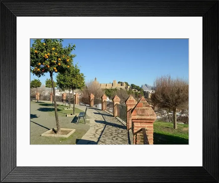 Framed Print : View at the fort of Antequera on Andalusia in Spain Framed Print : View at the fort of Antequera on Andalusia in Spain