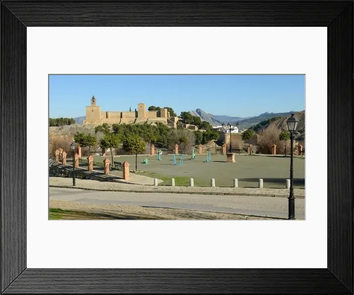 Framed Print : View at the fort of Antequera on Andalusia in Spain Framed Print : View at the fort of Antequera on Andalusia in Spain