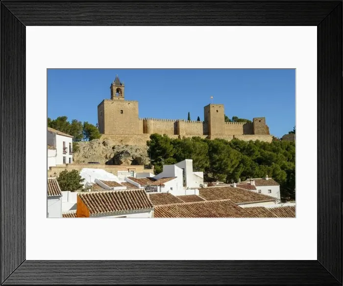 Framed Print : View at the fort of Antequera on Andalusia in Spain Framed Print : View at the fort of Antequera on Andalusia in Spain