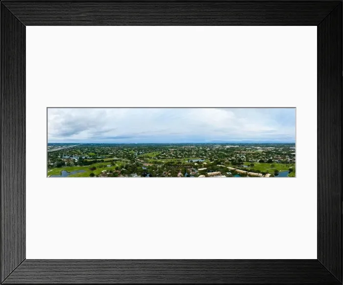 Framed Print : Aerial panorama of neighborhoods in Plantation Florida USA Framed Print : Aerial panorama of neighborhoods in Plantation Florida USA