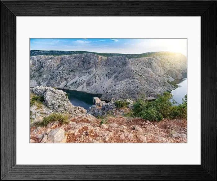 Framed Print : Zrmanja canyon at sunset, Croatia Framed Print : Zrmanja canyon at sunset, Croatia