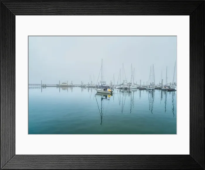 Framed Print : Foggy day at the Corpus Christi Municipal Marina in Texas Framed Print : Foggy day at the Corpus Christi Municipal Marina in Texas