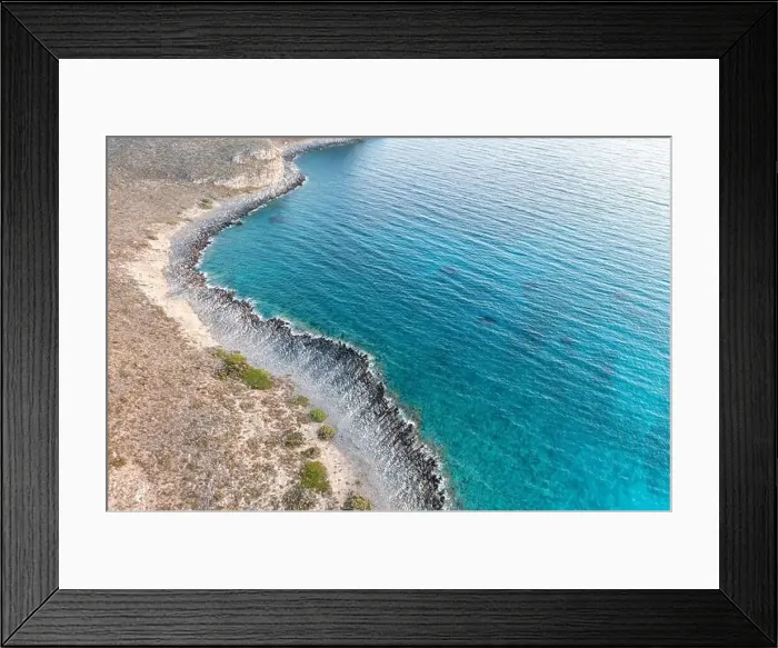 Framed Print : Coastline aerial drone view. Rocky coast Framed Print : Coastline aerial drone view. Rocky coast