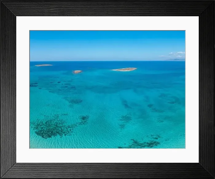 Framed Print : Sea water turquoise blue background Framed Print : Sea water turquoise blue background
