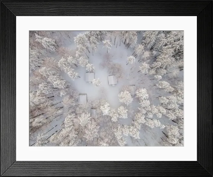 Framed Print : Aerial view of a winter snow-covered pine forest. Aerial drone view of a winter landscape. Snow covered forest Framed Print : Aerial view of a winter snow-covered pine forest. Aerial drone view of a winter landscape. Snow covered forest