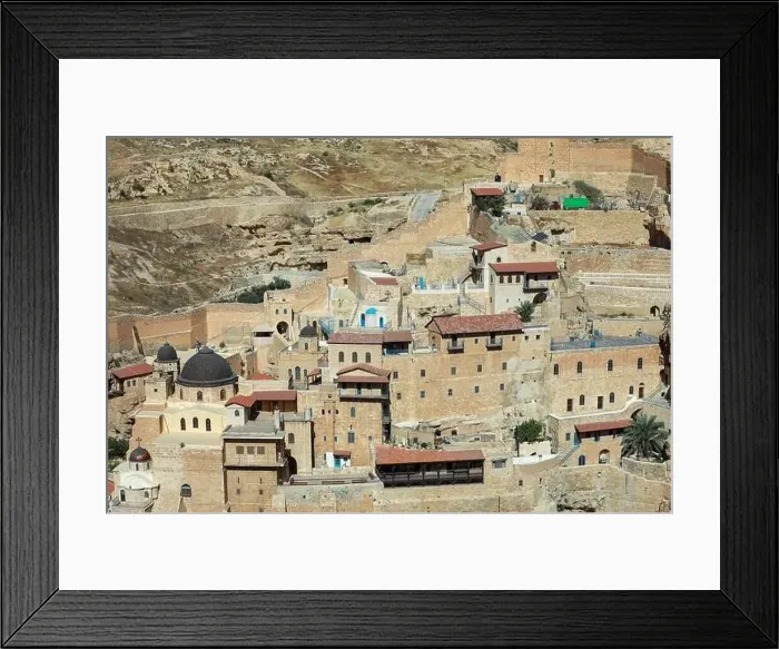Framed Print : Mar Saba Greek Orthodox Monastery in Israel