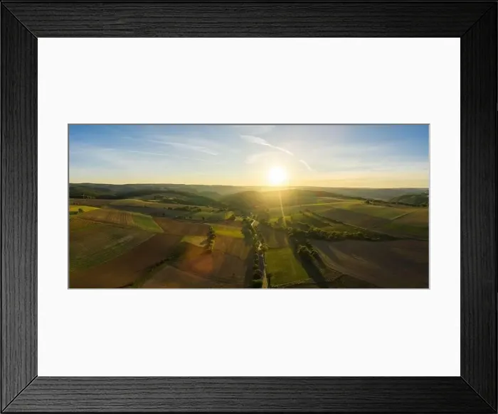 Framed Print : the Eifel National Park - aerial drone shot
